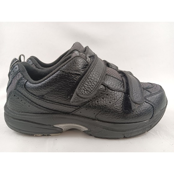 Dr Comfort Spirit Black Leather Hook and Loop Wide Orthopedic Shoes Women US 8W - Picture 7 of 11